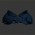Futuristic Sci Fi Crab With Blue And Pink Glowing Mechanical Structure