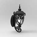 European-style outdoor wall lamp 3d model