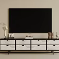 Modern Minimalist TV Stand With Patterned Drawers For Stylish Living Room Storage And Decoration
