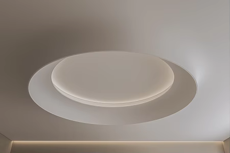 Modern Ceiling Round Ceiling Special-shaped Ceiling Gypsum Board Ceiling 3d model
