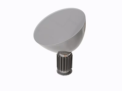 Stylish Modern Table Lamp With Dome Shaped Shade And Metal Base Design 3d model