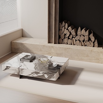 Modern coffee table 3d model