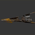 Modern space fighter fighter fighter sci-fi fighter sci-fi fighter 3d model