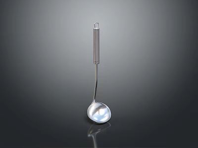 Stainless Steel Long Handle Spoon For Kitchen Daily Use And Cooking Utensil 3d model