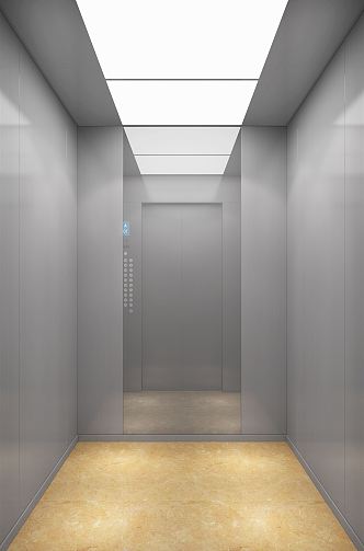 Modern elevator car 3d model