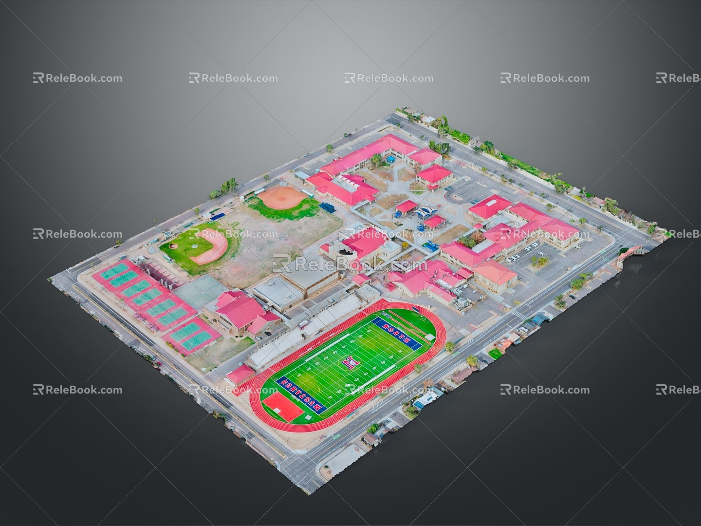 Aerial View Urban Aerial View Micro City Micro City Landscape Urban Micro City Overlook 3d model