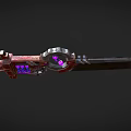 Cyberpunk Sword Steampunk Sword Science Fiction Sword Future High-tech Sword Low Face Number Low Model Simple Model Game Movie and TV Level Super Realism 3d model