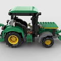 Lego toy building blocks tractor agricultural tool vehicle engineering vehicle 3d model