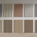 Decorative Wall Panels With Various Colors And Different Textures For Interior Design 3d model