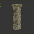 Pillars Stone Pillars Old Stone Pillars Classical Stone Pillars Greek Stone Pillars Ancient Greek Stone Pillars Outdoor Items 3d model