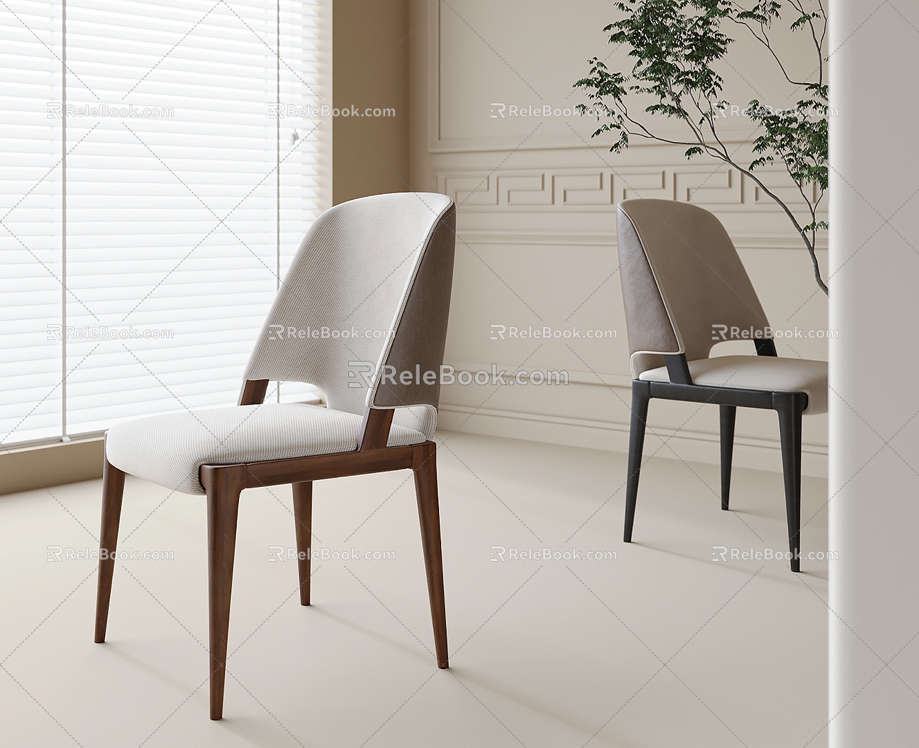 Dining Chair Single Chair 3d model