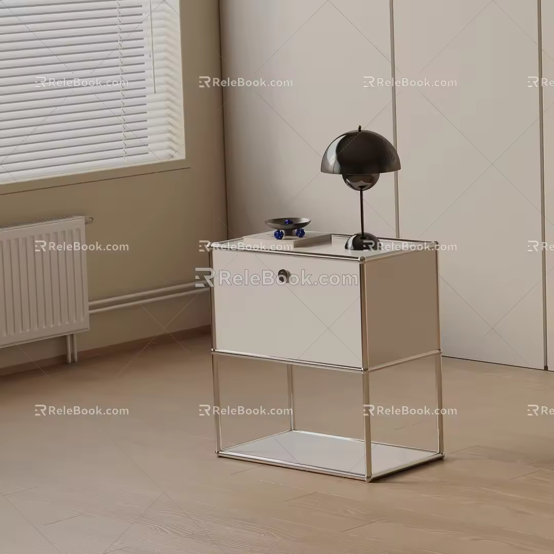 Modern bedside table 3d model