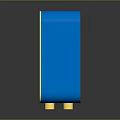 Yellow Blue Digital Weather Monitor With Screen Showing Temperature And Map