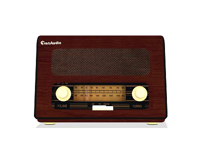 Grundig Retro Radio with Wooden Case FM AM Tuner Round Knobs and Gold Feet 3d model Grundig Retro Radio with Wooden Case FM AM Tuner Round Knobs and Gold Feet 3d model