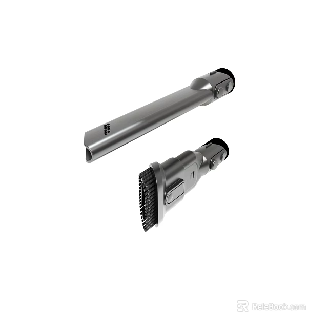Essential Vacuum Cleaner Accessories Including Brush Nozzle And Extension Wand 3d model 