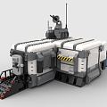 LEGO Toys Building Blocks Mars Base Space Station Sci-Fi Future Space Base 3d model