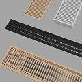 Durable Bathroom Accessories Floor Drains with Grid Design in Various Colors