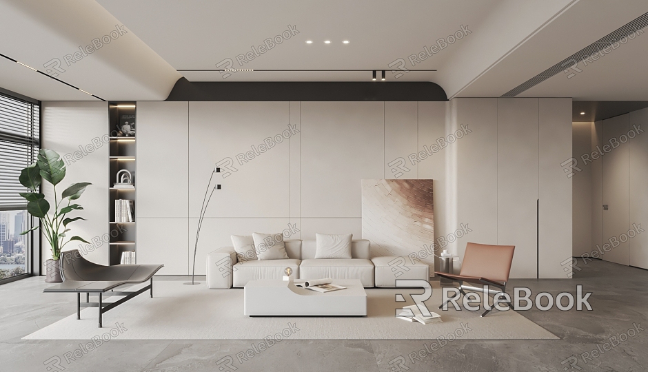 modern living room model