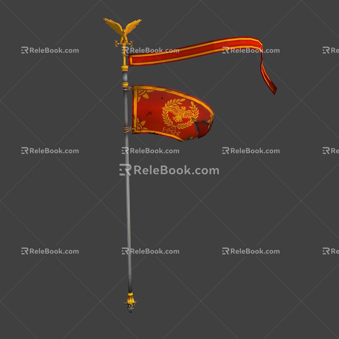 Modern Flag 3d model