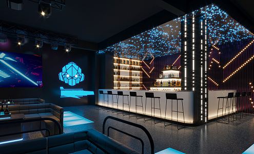 The Modern Bar 3d model