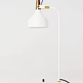 Elegant Modern White Floor Lamp With Conical Shade And Slim Pole Design For Minimalist Interiors