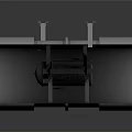 Industrial Metallic Pipe Fitting With Shiny Chrome Surface And Flange Brackets
