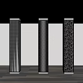 modern column modern column openwork column 3d model