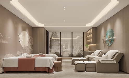 New Chinese Women SPA Beauty Salon 3d model