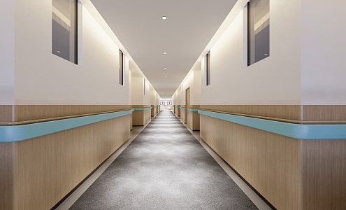 Nursing Home Corridor 3d model