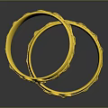 Elegant Golden Bracelets With Intricate Floral Patterns And Shiny Finish