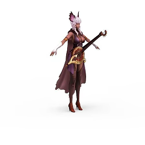 South Korea online games game characters 3d model