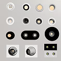 Modern Recessed Downlights And Spotlights With Various Styles And Colors For Home Lighting