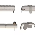 Modern Bed End Stool Bed End Stool Combination Sofa Bench 3d model