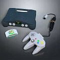 Modern game console home game console Nintendo game console vintage game console 3d model