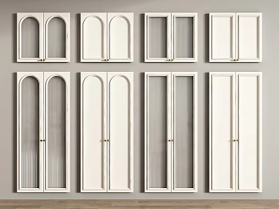 Modern Wardrobe Doors With Various Styles And Designs 3d model