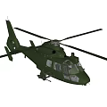 Military Green Helicopter Design Featuring Rotors Fuselage Windows And Weapon System