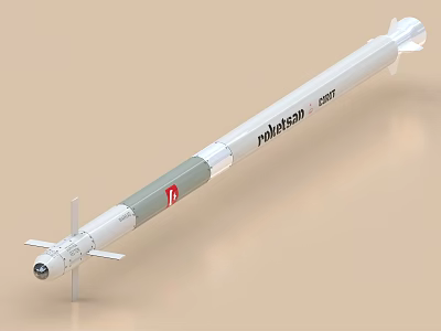 missile torpedo rocket air-to-ground missile anti-ship missile anti-submarine missile anti-radiation missile cruise missile 3d model