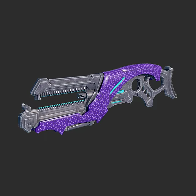 modern gun laser gun 3d model