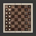 Elegant Chessboard With Checkerboard Surface And Silver Gold Pieces On Metallic Frame