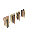 Modern Slatted Room Dividers In Black Copper Silver And Gold Finishes