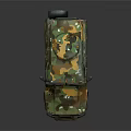 Military Armored Vehicle With Camouflage Paint Off Road Tires And Military Insignia