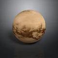 Cosmic Exploration Of Pluto Dwarf Planet With Surface Features And Celestial Details