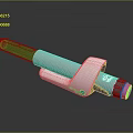 Modern Medical Injection Pen With White Body And Purple Component Design