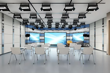 Director, Studio, Recording and Broadcasting Room 3d model