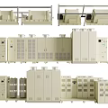 High Quality Industrial Equipment With Modular Cabinets Control Panels And Ventilation Units 3d model