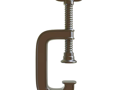 Heavy Duty Metal C clamp Hardware Tool with Sturdy Construction for Woodworking DIY Projects 3d model