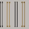 Modern Metal Cabinet Handles With Black And Gold Finishes For Contemporary Kitchens