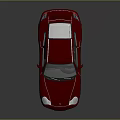 Red Porsche Sports Car With Sleek Exterior And Shiny Reflective Surface Design