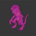 Realistic Dinosaur Figure With Green Yellow Body Red Head And Fierce Pose