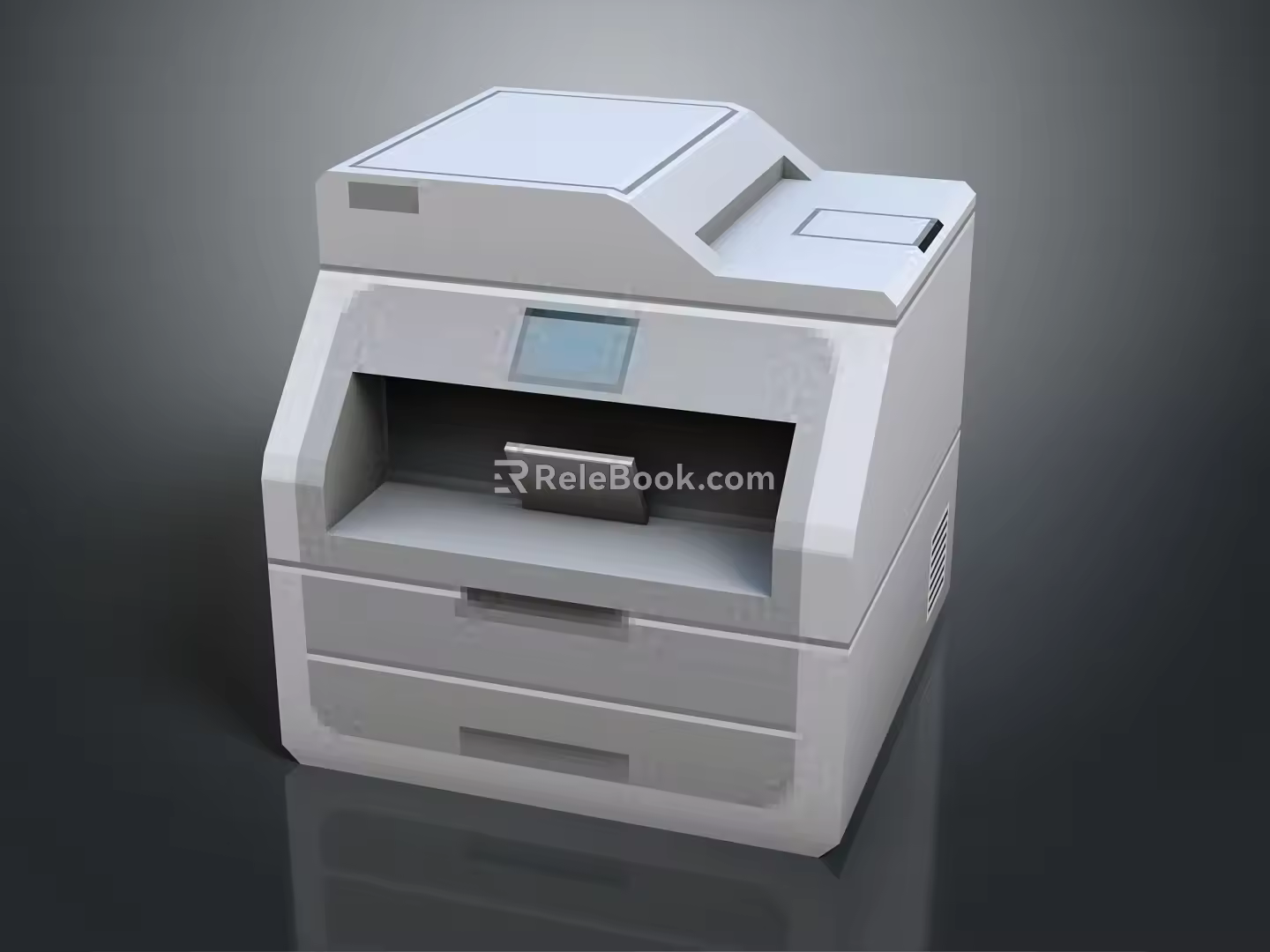 Modern printer laser printer bill printer dot matrix printer 3d model